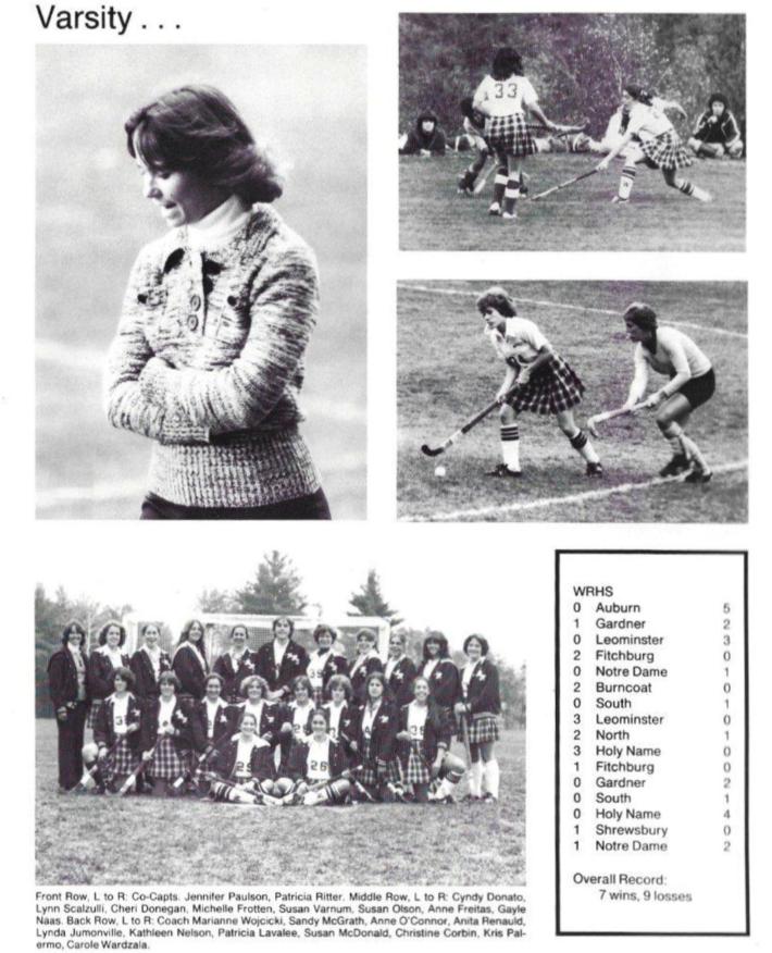 Wachusett Class of 1980 Field Hockey