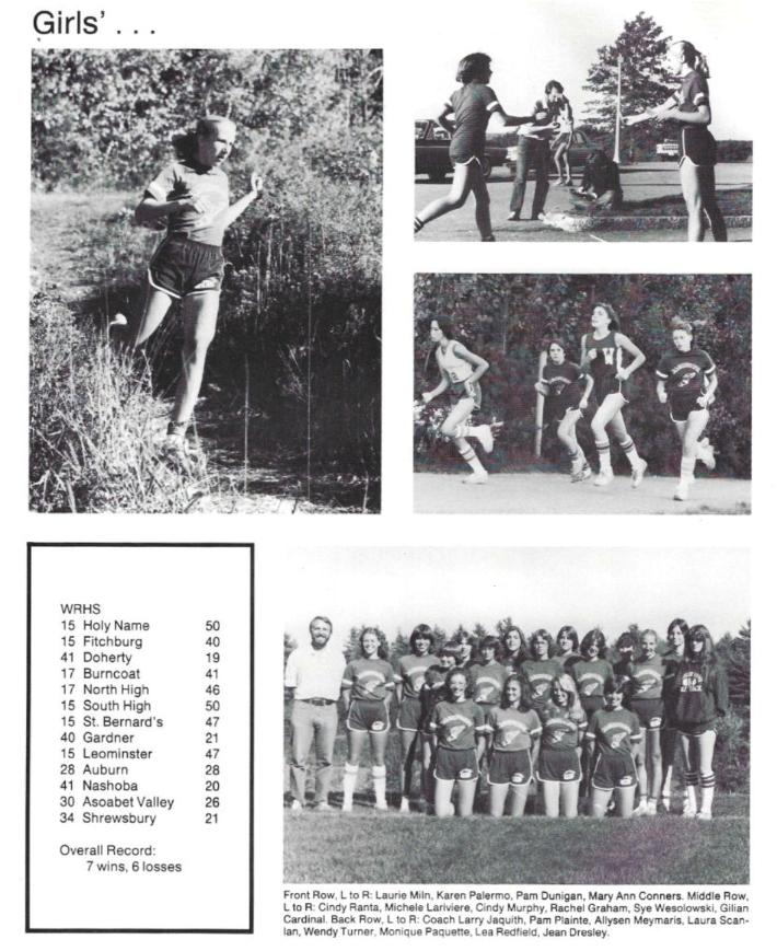Wachusett Regional High Class of 1980 Girls Cross Country
