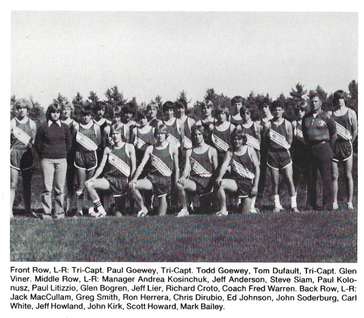 Wachusett Regional High Class of 1980 Cross Country
