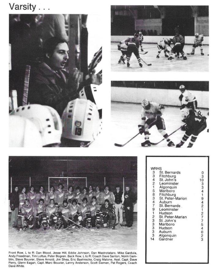 Wachusett Regional High School Class of 1980 Hockey Team