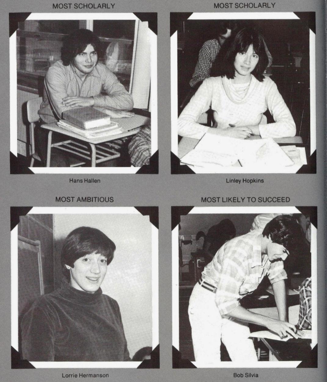 Wachusett Regional High School Class of 1980 - Hans Hallen, Linley Hopkins, Lorrie Hermanson, Bob Silvia